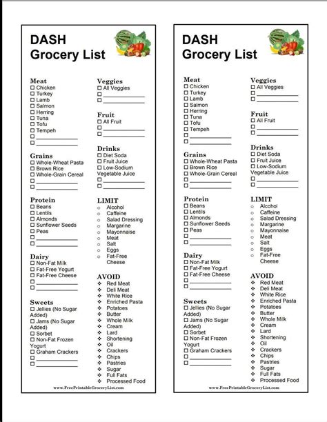 #Dash #Diet #Grocery #List Dash diet grocery list | Dash diet meal plan, Dash diet recipes, Dash ...