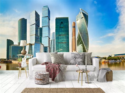 MOSCOW CITY SKYLINE – Merawalaprint - Cityscape Wallpaper