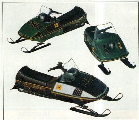 CLASSIC SNOWMOBILES OF THE PAST: 1976 JOHN DEERE SNOWMOBILES