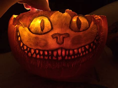 Pumpkin Carving: Cheshire Cat on Behance