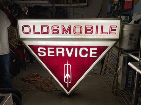 Rare Vintage Oldsmobile dealership service sign for sale - ClassicOldsmobile.com