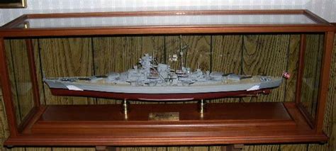 KMS Bismarck Ship Model - WWII German Battleship - 1/350 Scale Mahogany Ship Model