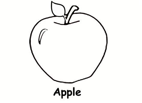 Free Printable Apple Coloring Pages For Kids
