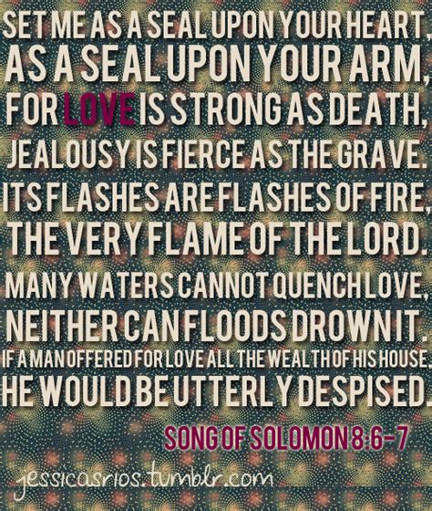 Song of Solomon 8:6-7 | Healing words, Great love quotes, Song of solomon