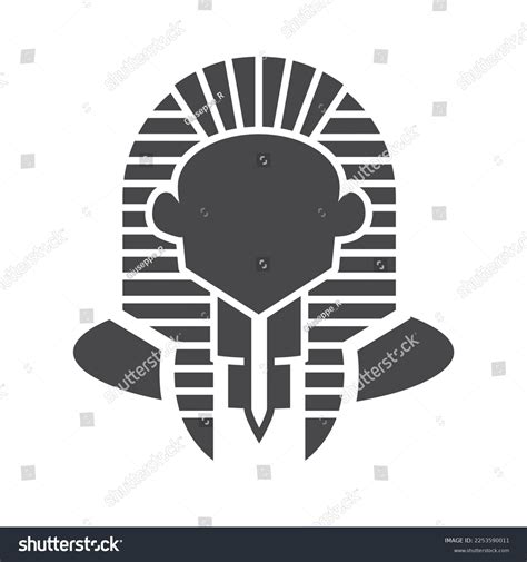 Egyptian Tutankhamun Statue Icon Isolated Stock Vector (Royalty Free) 2253590011 | Shutterstock