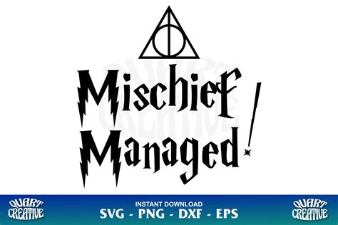 Harry Potter Mischief Managed SVG - Gravectory