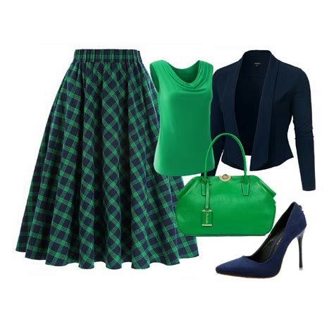 Navy and Green Classy Outfits, Chic Outfits, Complete Outfits, Mode ...