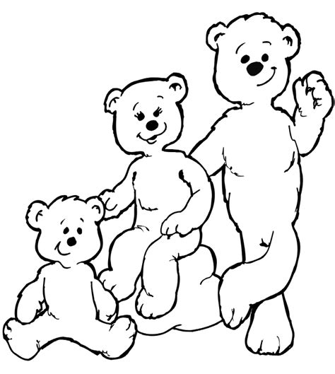 Goldilocks Coloring Page | The Three Bears