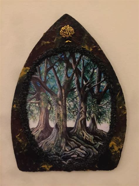 My Latest Pagan Wall Artwork – Art on Slate by Kate McKenna bought on ...