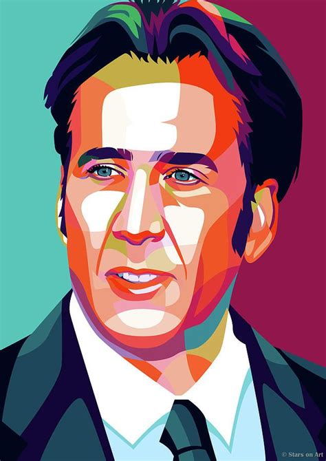 Nicolas Painting - Nicolas Cage by Stars on Art | Nicolas cage, Stars ...