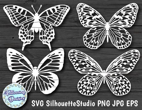 MARIPOSAS en SVG, Siluetas de mariposas, Archivos de corte para Cricut ...