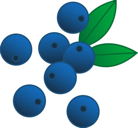 Blueberries Vector Illustration - Free Clip Art