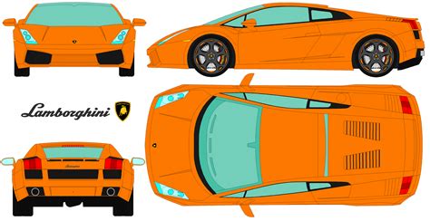 lamborghini-gallardo 2007 blueprint | Veículos, Carros, Auto