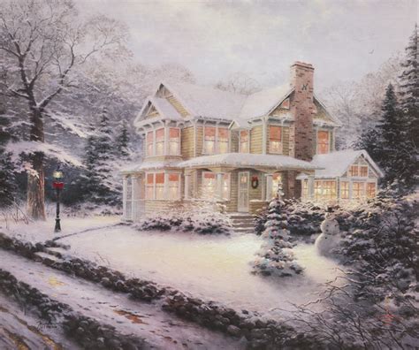 8 Thomas Kinkade Christmas Paintings Perfectly Capture the Holidays