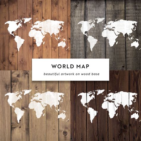 World Map Stencil in Small & Large Sizes - Extremely Detailed Design | Stencil Revolution