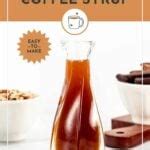 Homemade Toffee Nut Syrup (For Coffee & Cocktails) | Feast + West