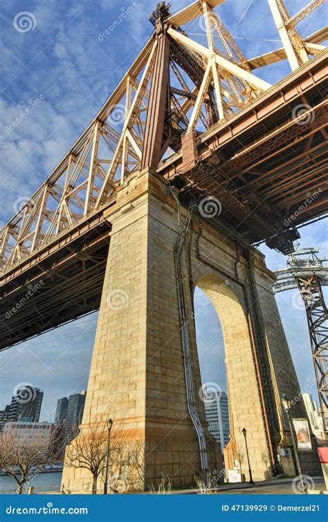 Roosevelt Island Bridge, New York Stock Image - Image of queensboro ...