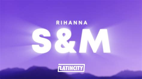 Rihanna - S&M (Lyrics) - YouTube