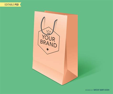 Shopping bag mockup PSD - Vector download