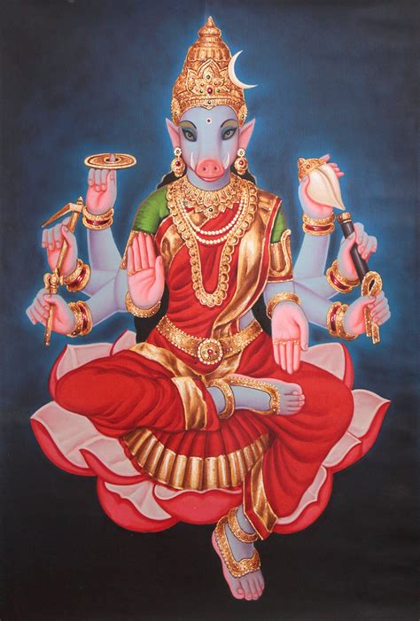 Goddess Varahi (Dhumra-Varahi) | Exotic India Art