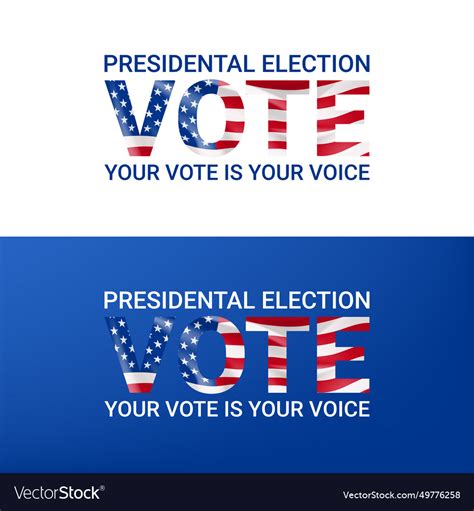 Symbol of usa presidential election Royalty Free Vector