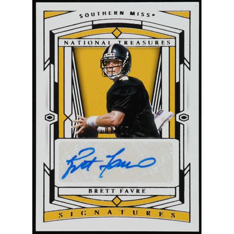 Brett Favre 2020 Panini National Treasures Collegiate #76 Autograph ...