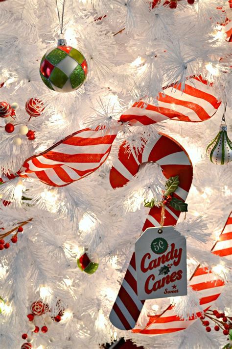 candy cane christmas decor - The Cards We Drew