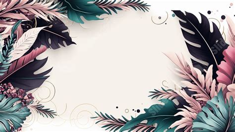 Aesthetic Floral Border Powerpoint Background For Free Download ...