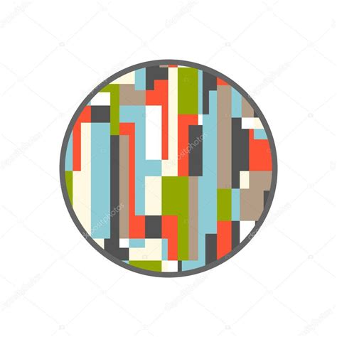 Colorful Pixelated Circle. Modern style | Vector design, Abstract, Vector illustration