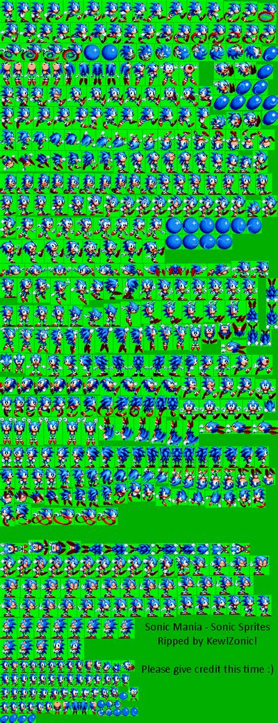 Sonic Mania - Sonic Sprites by KewlZonicArts on DeviantArt