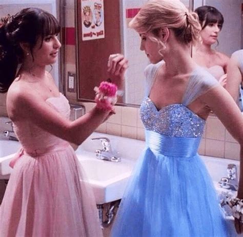 Pin on Quinn Glee | Glee fashion, Rachel, Prom dresses