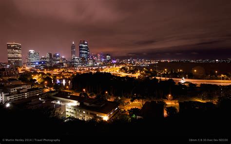 Perth Skyline @ Night - Super Sharp Shooting