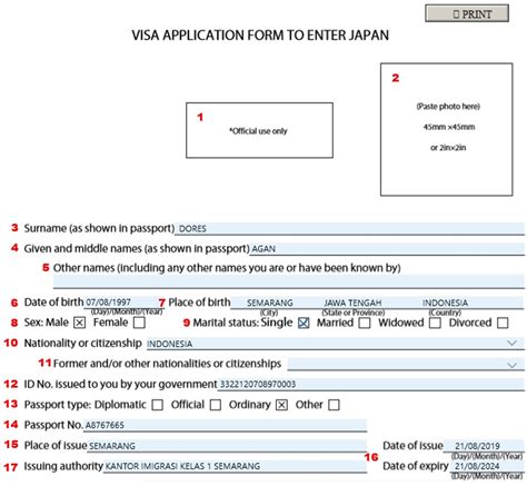 √ Formulir Visa Jepang, Contoh Pengisian + (Bonus Itinerary) - Pakar ...