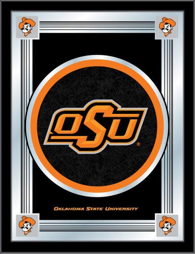 Oklahoma State Cowboys Logo Wall Mirror