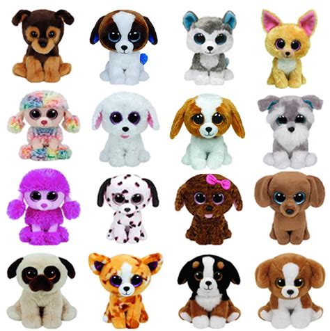 Ty Beanie Boos Stuffed Animals Dogs Slush Husky Duke Whiskers Maddie Dachshund Dalmatians Patsy ...