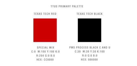 Official Colors | Texas Tech University System