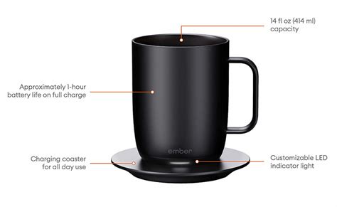 Battery Heated Coffee Mug, Ember Mug 2 Travel Mug Warmer Review