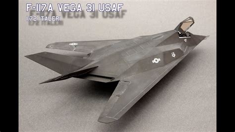 LOCKHEED F-117 NIGHTHAWK USAF 1/72 ITALERI Model Kit Full Video Build ...