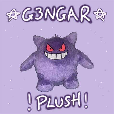 purple gengar plushie, perfect condition. still has... - Depop