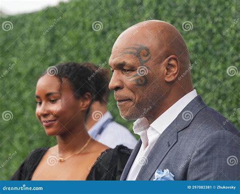 Mike Tyson S Daughter Milan Tyson and Former Boxing Champion Mike Tyson before 2023 US Open ...