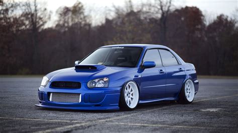 subaru impreza, wrx sti, subaru, tuning, blue, 4k HD Wallpaper