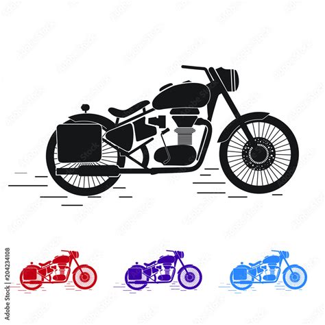 Royal enfield Bike vector icon Stock Vector | Adobe Stock