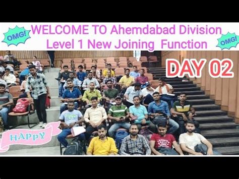 Railway Level 1 New Joining Function Ahemdabad Division Day 02 Welcome Function - YouTube