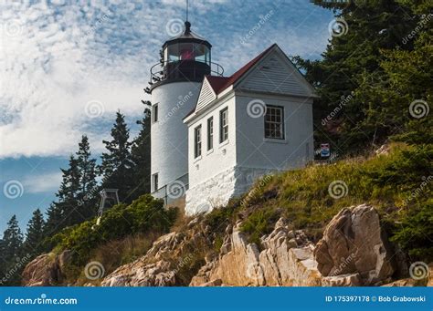 Bass Harbor Head Lighthouse in Acadia National Park, Maine Editorial ...