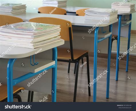 View Empty School Classroom Interior Chairs Stock Photo 1815355169 ...