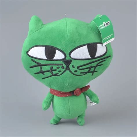 Green OK CAT Stuffed Plush Toy, Christmas Baby Kids Gift Free Shipping ...