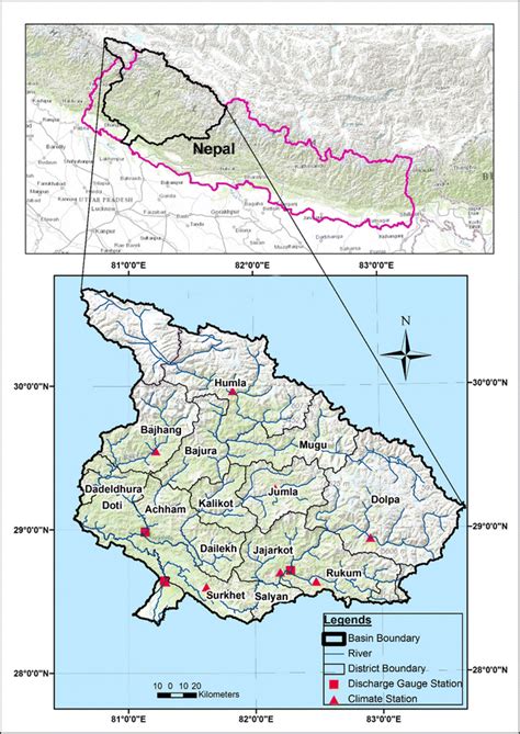 Location map of the Karnali River basin | Download Scientific Diagram