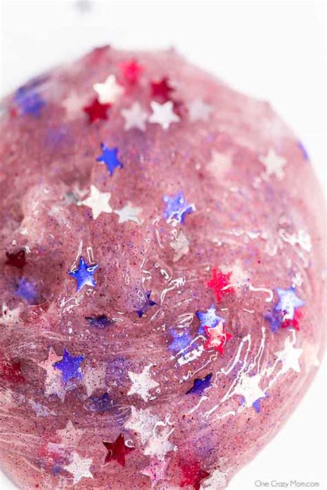 4th of July slime - easy red white and blue patriotic slime