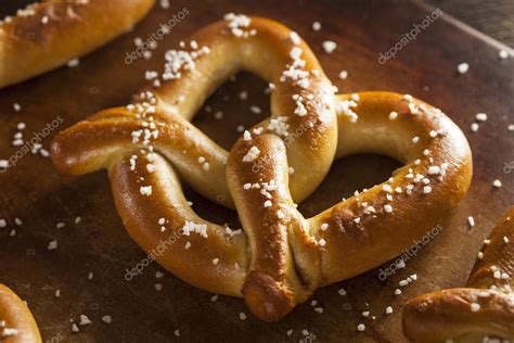 Homemade Soft Pretzels with Salt — Stock Photo © bhofack2 #42419089