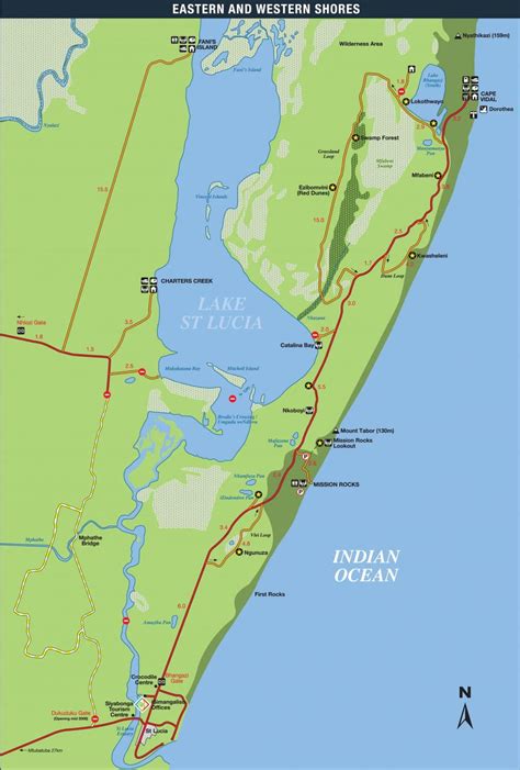 iSimangaliso Wetland Park_Eastern and Western Shores - St Lucia South ...